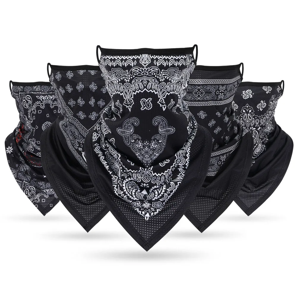 Bandana Blank White - Многофункциональная Бандана с петлями для ушей,