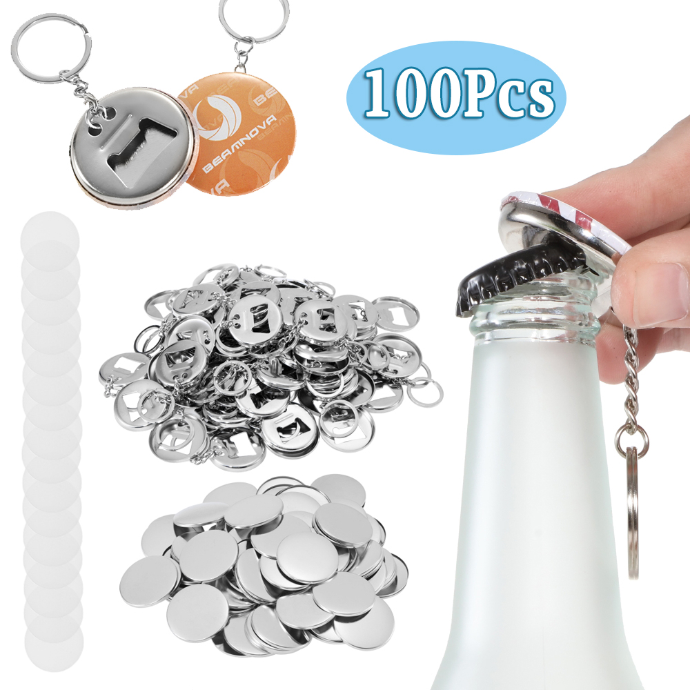 Button Badge Blank - 100 шт., открывалка для бутылок и