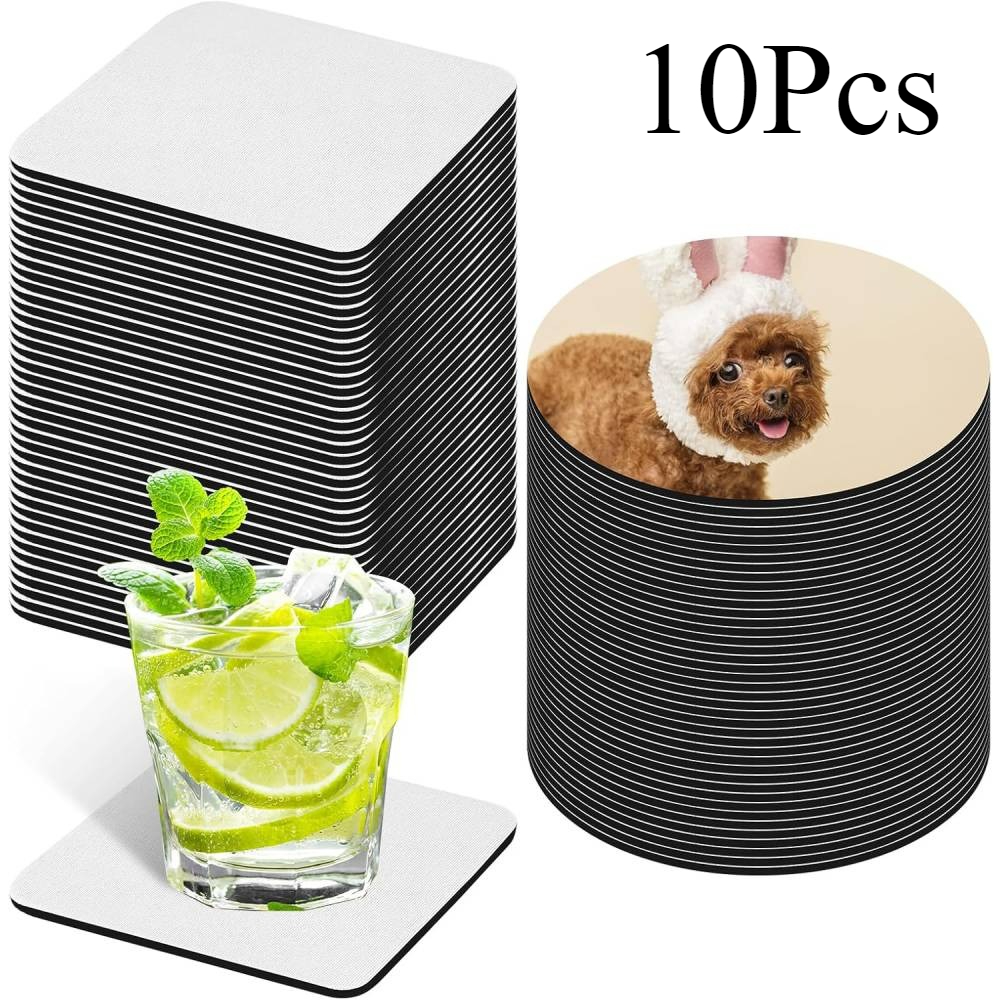 10-комплект заготовок для субл – обзор и цена Coaster Sublimation Blank