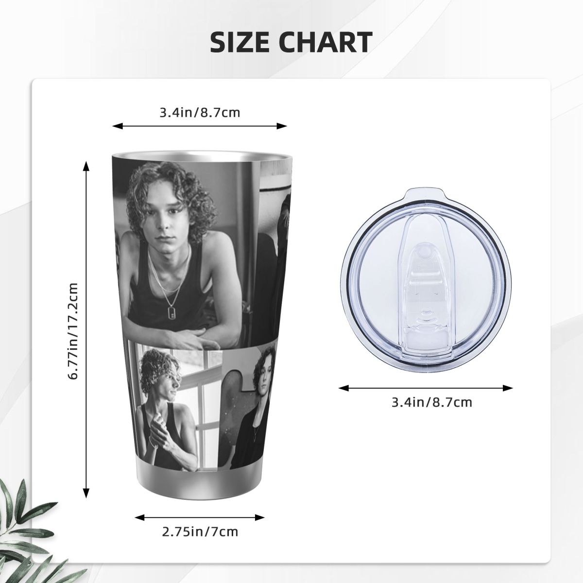 Черно-белый коллаж Mason Thame – обзор и цена Tumbler 20Oz White